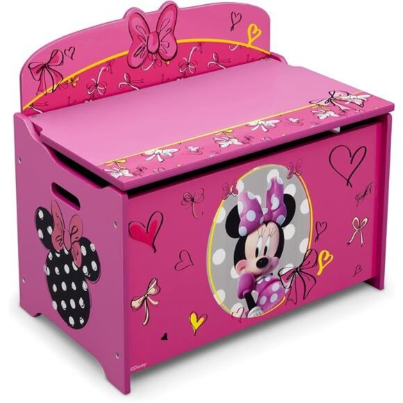 Delta Children Deluxe Toy Box, Disney Minnie Mouse - Picture 8 of 16